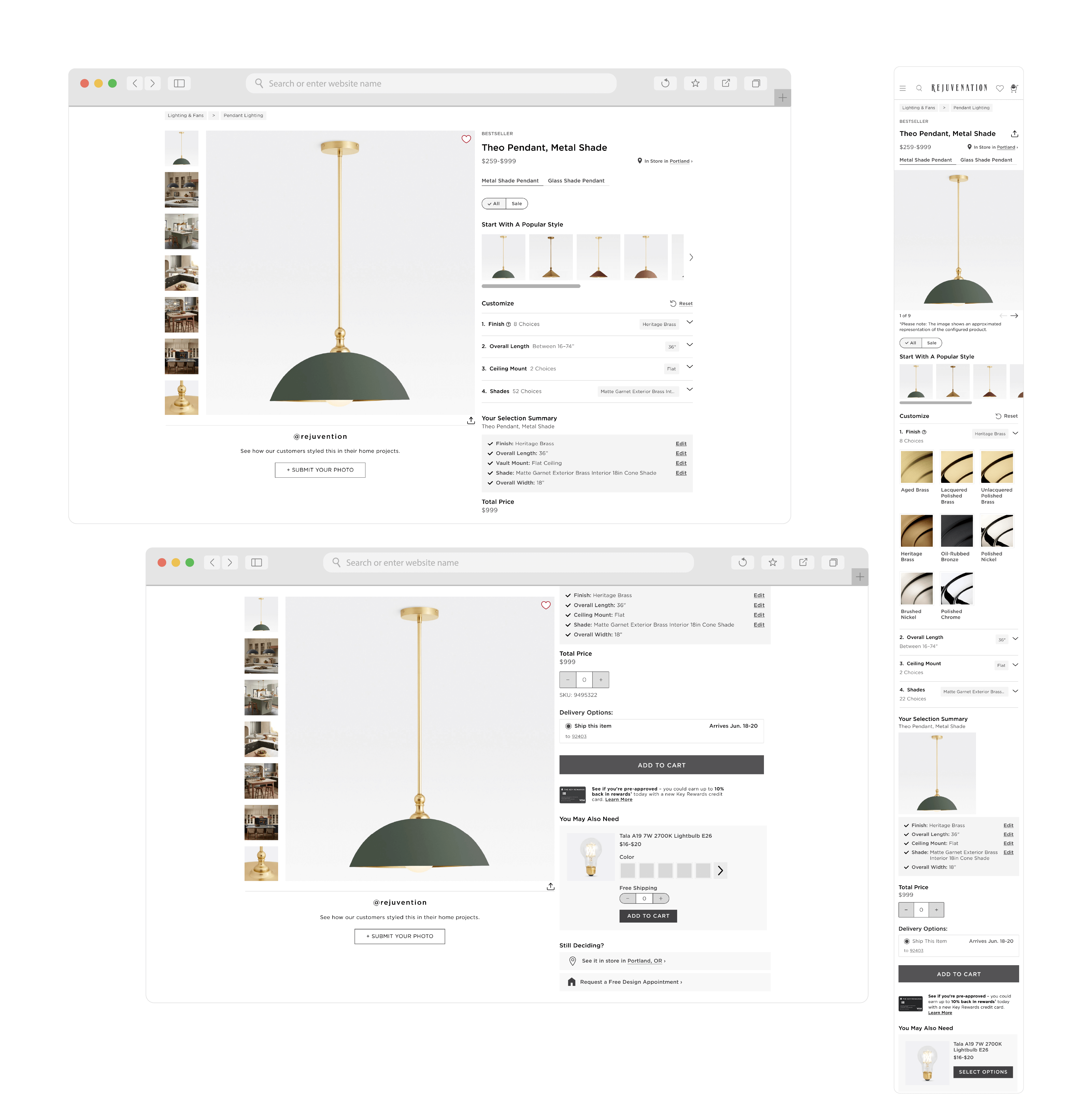 Final Configured Lighting Desktop and Mobile